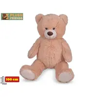 Plush Friends medvěd plyšový 100cm krémový s mašlí