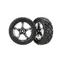 Traxxas kolo 2.2", disk Tracer Chrom, pneu Anaconda (2) (přední)