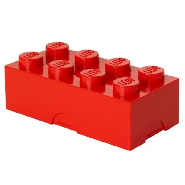 LEGO® box na svačinu 8 - červená 100 x 200 x 75 mm