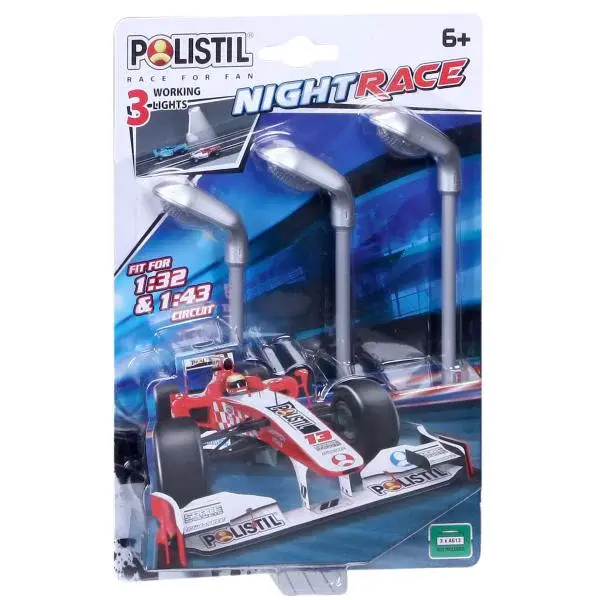 Polistil Noční svítící světla k autodráhám, 3ks