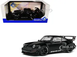 2016 RWB Bodykit "Darth Vader" Matt Black 1/18 Diecast Model Car by Solido