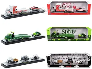 Auto Haulers "Soda" Set of 3 pieces Release 36 Limited Edition to 8000 pieces Worldwide 1/64 Diecast Models by M2 Machines