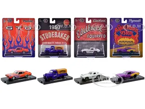 "Auto-Drivers" Set of 4 pieces in Blister Packs Release 123 Limited Edition to 9600 pieces Worldwide 1/64 Diecast Model Cars by M2 Machines