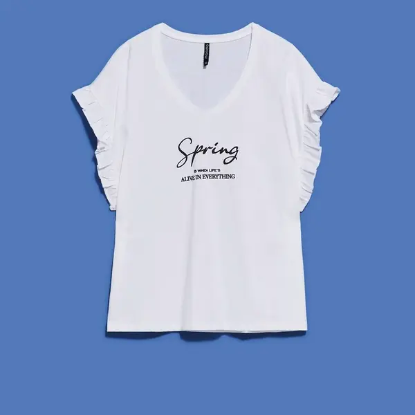 DÁMSKÉ TRIKO L-TS-4078 BÍLÉ