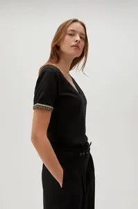 Marisse Women's Blouse Z-Ts-4540 Black