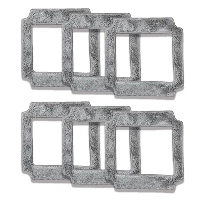 6Pcs LIECTROUX YW710 Fiber Mopping Cloths for Window Cleaning Robot