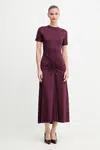 Šaty Victoria Beckham modrá barva, maxi, 1325JDR006476A