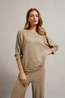 Marisse Women's Sweater Z-Sw-4562 Beige Melange