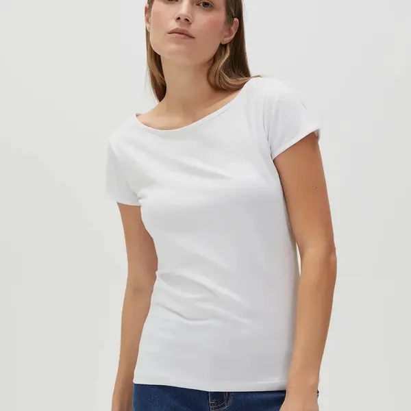Marisse Women's T-Shirt L-Ts-4622 White