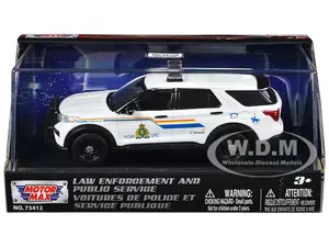 2022 Ford Police Interceptor Utility "RCMP (Royal Canadian Mounted Police)" White "Law Enforcement and Public Service" Series 1/43 Diecast Model Car