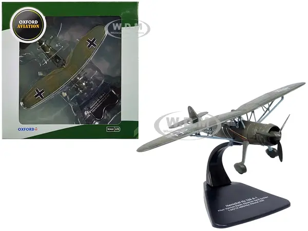 Henschel Hs 126 A-1 Reconnaissance Aircraft "Hannes Gaub Gerd Scroder 1.(H)/14 Invasion of Poland" (1939) German Luftwaffe "Oxford Aviation" Series 1