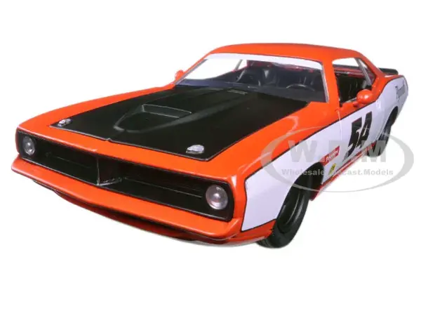 1973 Plymouth Barracuda 54 1/24 Diecast Model Car by Jada