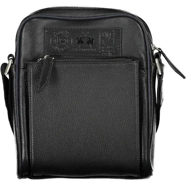 LA MARTINA BLACK MAN SHOULDER BAG