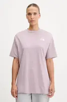 Bavlněné tričko The North Face Essential dámské, růžová barva, NF0A87NQD2Q1