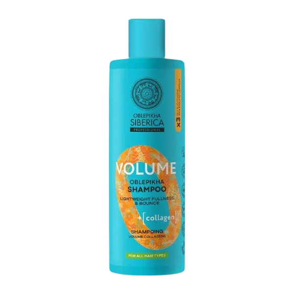 NATURA SIBERICA Oblepikha O Volume Kolagenový šampon pro objem vlasů 400 ml