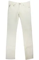 Bílé dámské džíny