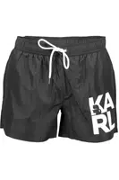 KARL LAGERFELD BEACHWEAR SWIMSUIT BLACK MEN'S BOTTOM