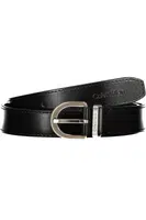 CALVIN KLEIN WOMEN'S BLACK LEATHER BELT