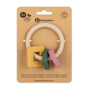 PETITE&MARS Kousátko silikonové Figures Desert Sand 0m+