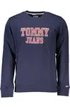 Modrá mikina Tommy Hilfiger bez kapuce