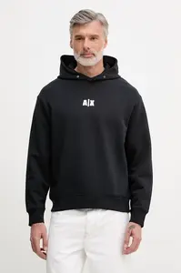 Armani Exchange mikina s kapucňou pánska bavlnená