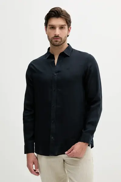 Armani Exchange Lněná košile Armani Exchange