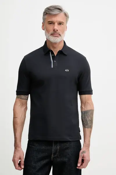 Armani Exchange Polo tričko pánske bavlnené