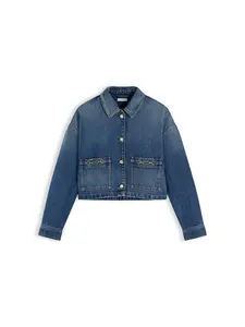 TOMMY HILFIGER Prechodná bunda  modrá denim