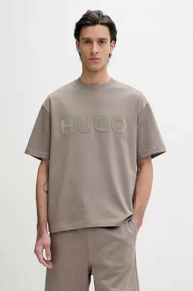 HUGO basic tričko pánské bavlněné Dinkee