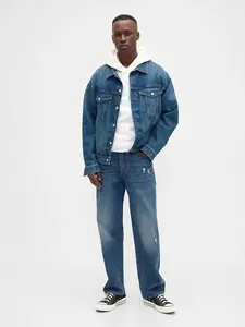 GAP Džíny  Distressed Relaxed 886583-00 Veľkosť: 33/34