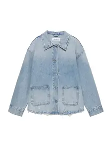 Pull&Bear Prechodná bunda  modrá denim
