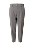 DAN FOX APPAREL Nohavice s pukmi 'Toni'  sivá