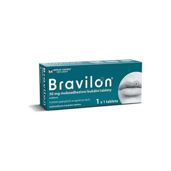 BRAVILON 50 mg mukoadhezivní bukální tableta 1 kus