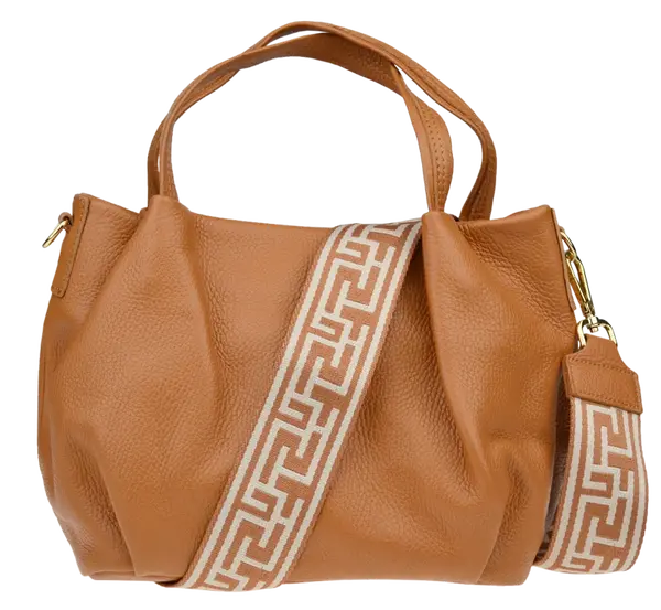 NovaKabelka.cz Tea Camel Chiaro s přídavným popruhem