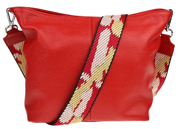 NovaKabelka.cz Prisca Rossa Chiaro s přídavným popruhem V