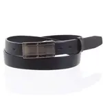 Pánský kožený opasek oblekový černý - PB Amon 115
