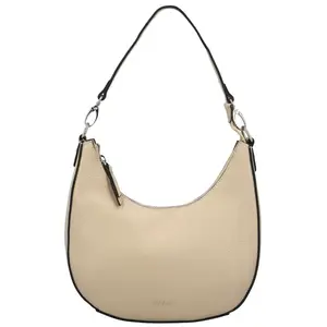 Dámská kožená crossbody kabelka béžová - Katana Cloenta