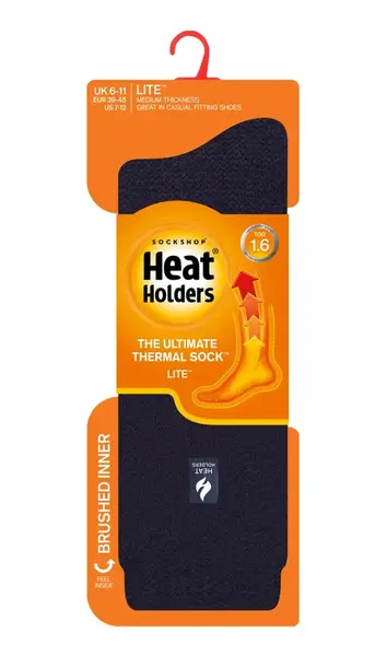 Pánske Heat Holders LITE ponožky jednofarebné -Modrá