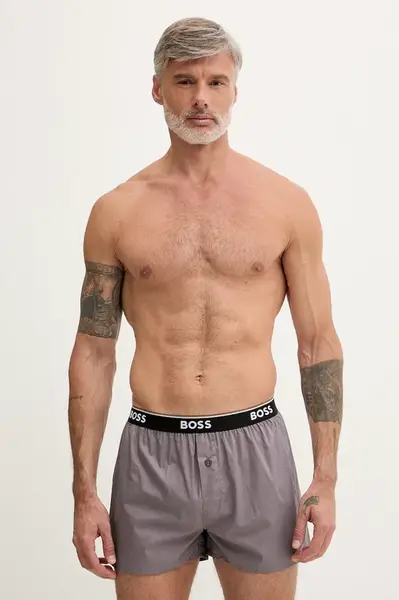 BOSS boxerky pánské bavlněné 2P Boxer Shorts EW 2-pack