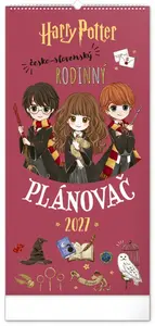 Nástěnný kalendář Rodinný plánovací Harry Potter 2027