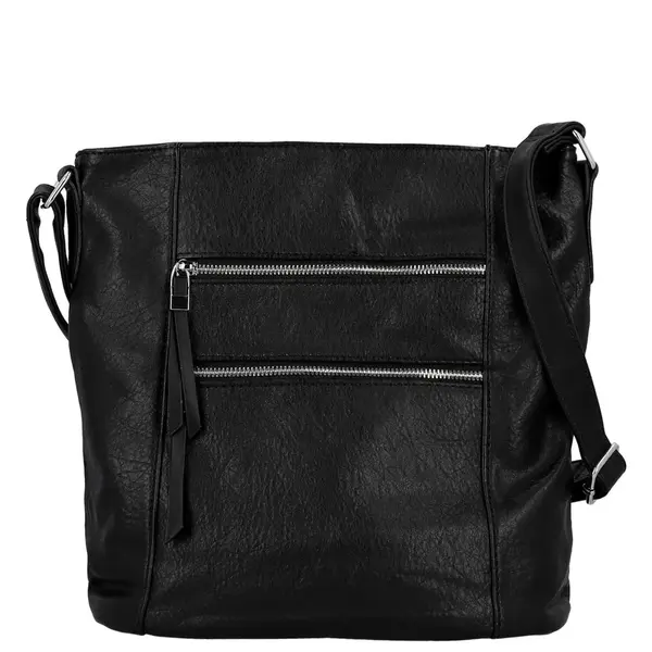 Dámská crossbody kabelka černá - Firenze Kenza