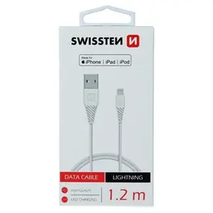 Datový kabel SWISSTEN USB / LIGHTNING MFi 1,2 m white