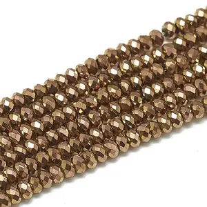 Electroplate Glass Beads Strands