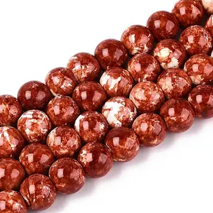 Baking Paint Glass Beads Strands