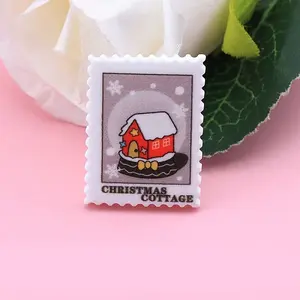Christmas Stamp Resin Cabochons
