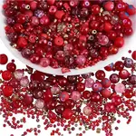 2 Bag Glass Round Beads Set