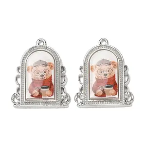 Alloy Epoxy Resin Pendants