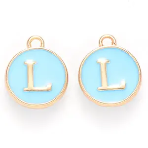 Golden Plated Alloy Enamel Charms