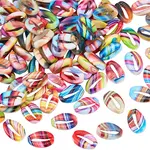 100Pcs Opaque Resin Enamel Beads