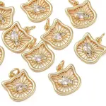 Brass Clear Cubic Zirconia Charms